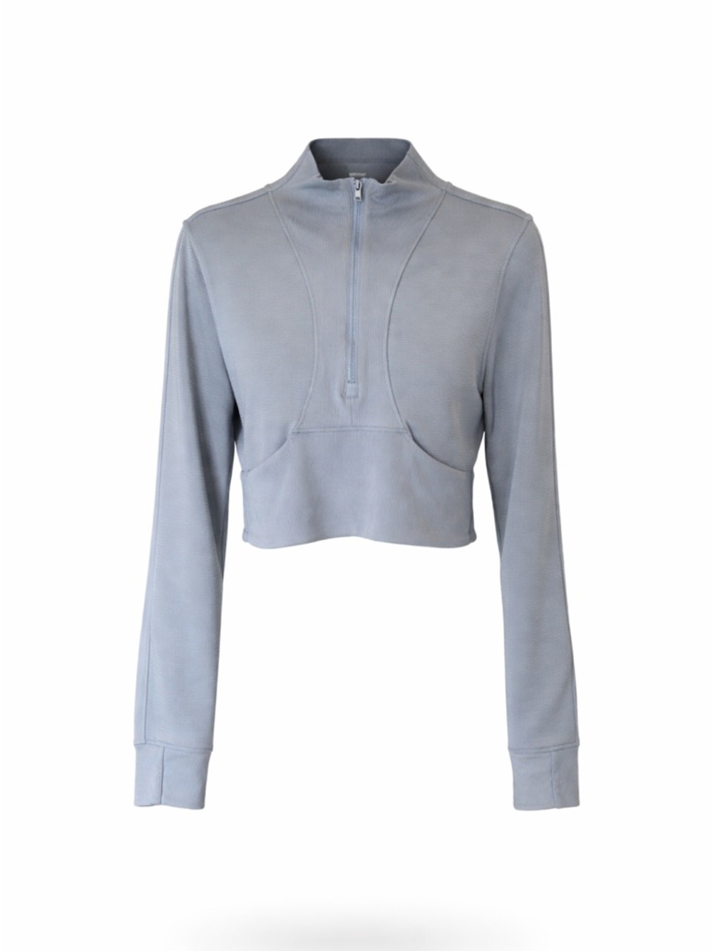 90 Degree by Reflex Women’s Crop Zip Jacket Gray Long Sleeve Athleisure Size XL